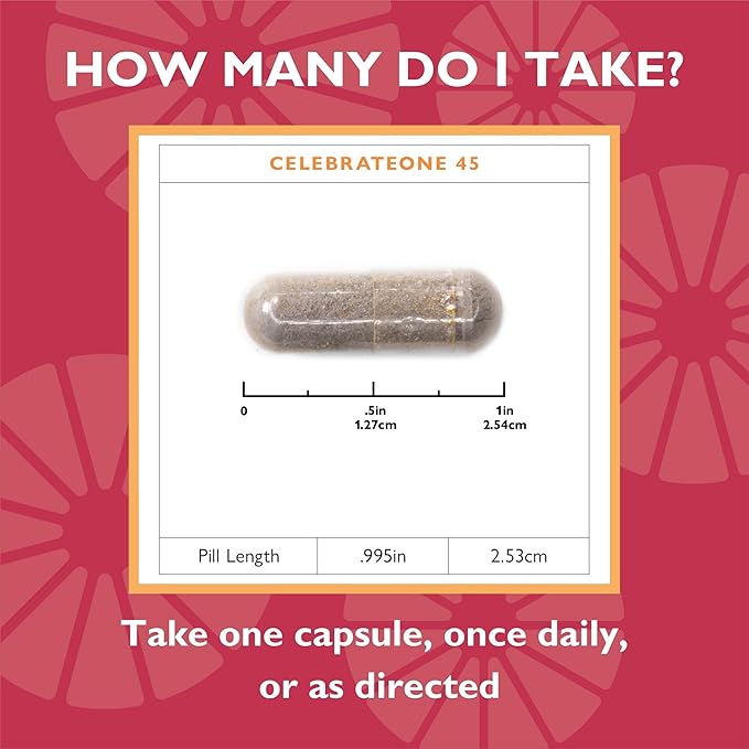 Celebrate Vitamins CelebrateONE 45 45mg Iron - Once Daily Bariatric Multivitamin Essential Vitamins &amp Minerals - Gastric Bypass &amp Sleeve Gastrectomy Supplement (90 Capsules)