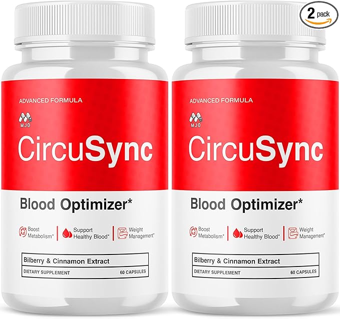 (2 Pack) Circusync Capsules Official Circu Sync Blood Health Support Pills with All Natural Ingredients Advanced Health &amp Wellness Formula with Premium Vitamins for Women &amp Men (120 Capsules