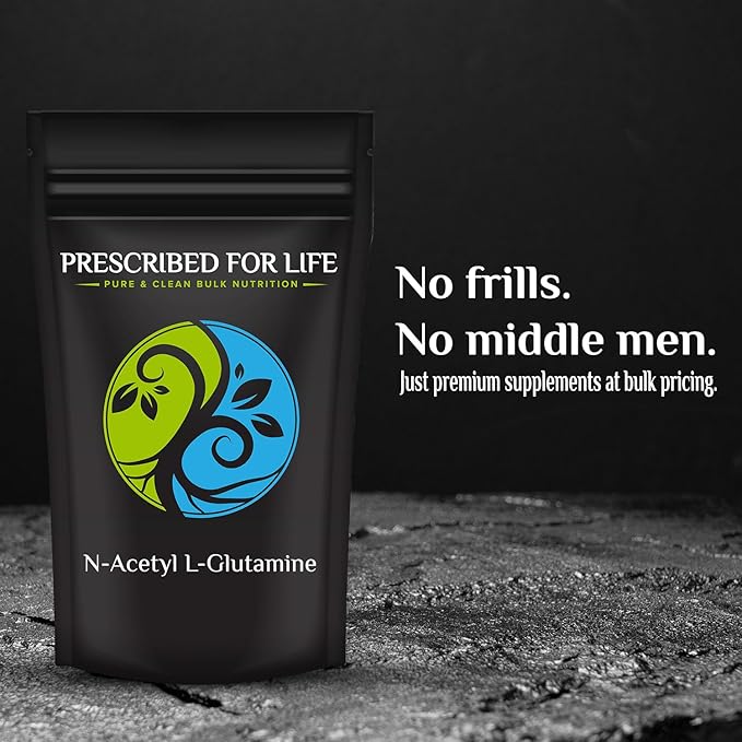 Prescribed For Life N Acetyl L Glutamine Powder Pure L Glutamine Amino Acids Supplement (5kg)