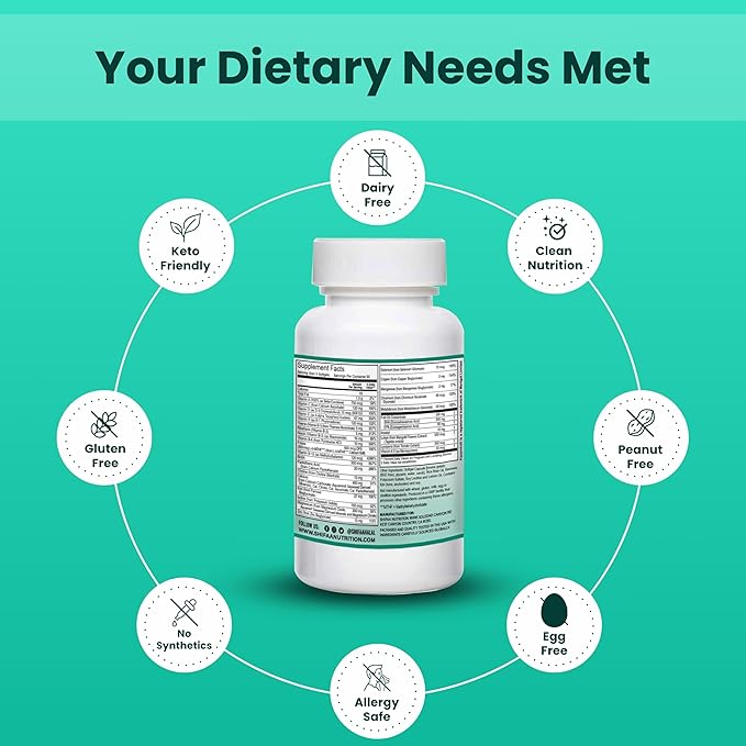 SHIFAA NUTRITION Halal Prenatal Vitamins with DHA and Folic Acid | High Potency 90 Softgels Keto-Friendly | Vitamin C 120mg DHA 250mg Folic Acid 800mg EPA 90mg Biotin &amp Iodine