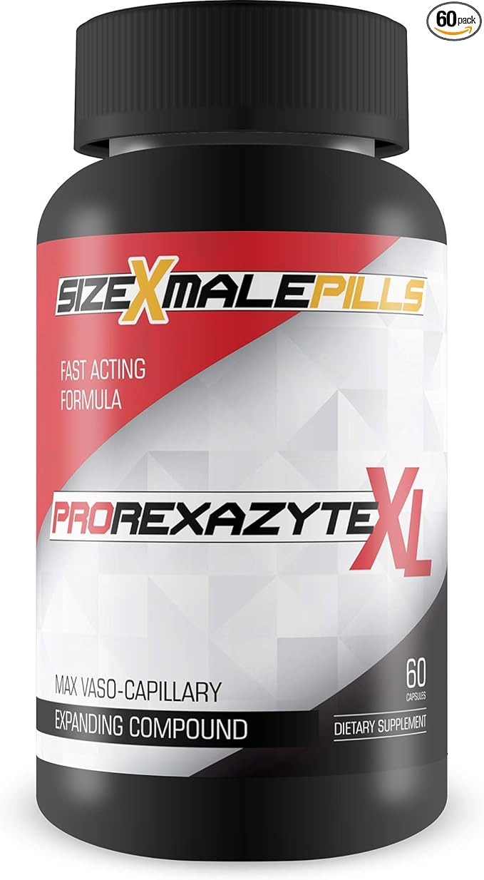 Pro Rexazyte XL - Max Vaso-Capillary Expanding Compound - L-Arginine Enlargement Formula for Improved Blood Flow and Vein Expansion - Pro XL Rexazyte Pills for Improved Circulatory Function