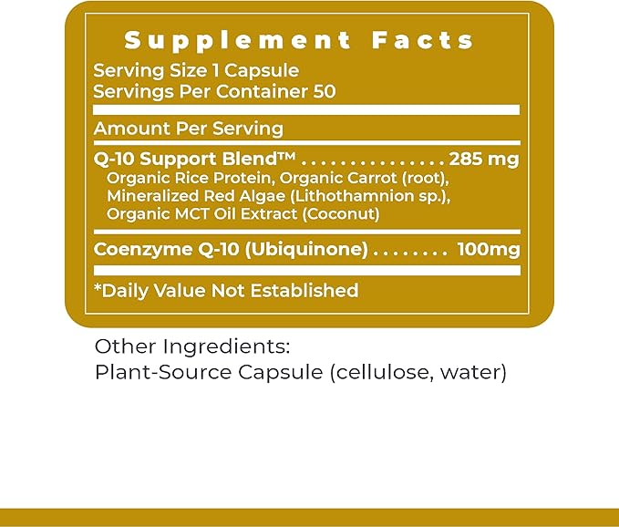 Premier Research Labs CoQ10 - Coenzyme Q10 Co Q 10 Supplement 100mg Capsules Ubiquinol Co Enzyme Q-10 with Red Algae &amp MCT Oil - 60 Vegetarian Capsules