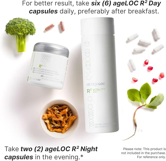 ageLOC Nu Skin R² Day - 1 Pack - Antioxidant Supplement with Resveratrol &amp Alpha-Lipoic Acid | Supports Energy Metabolic Processes &amp General Wellness