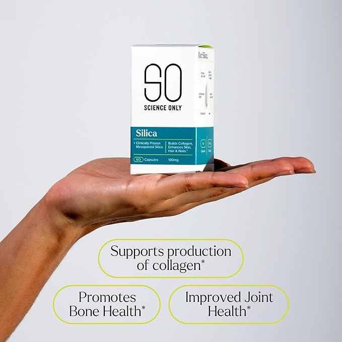 Clinically Proven Mesoporosil® Silica - Builds Collagen. Enhances Skin Hair Nails. 2 Months Supply. 60 Capsules.