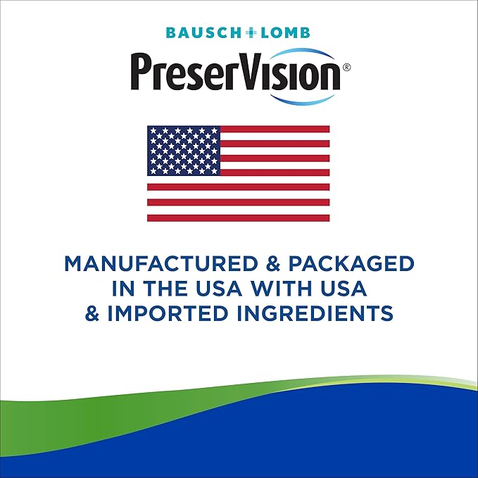 PreserVision AREDS 2 Eye Vitamin &amp Mineral Supplement with OCUSorb 120 Vegan Soft Gels Contains Lutein Zeaxanthin Vitamin C &amp E Zinc &amp Copper Eye Health Supplements for Adults