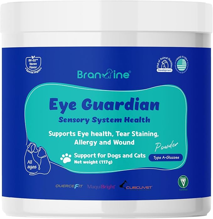 Eye Guardian for Cats and Dogs - Supports Eye Health Tear Staining Allergy and Wound (117g) with MaquiBright (Normal Weight)