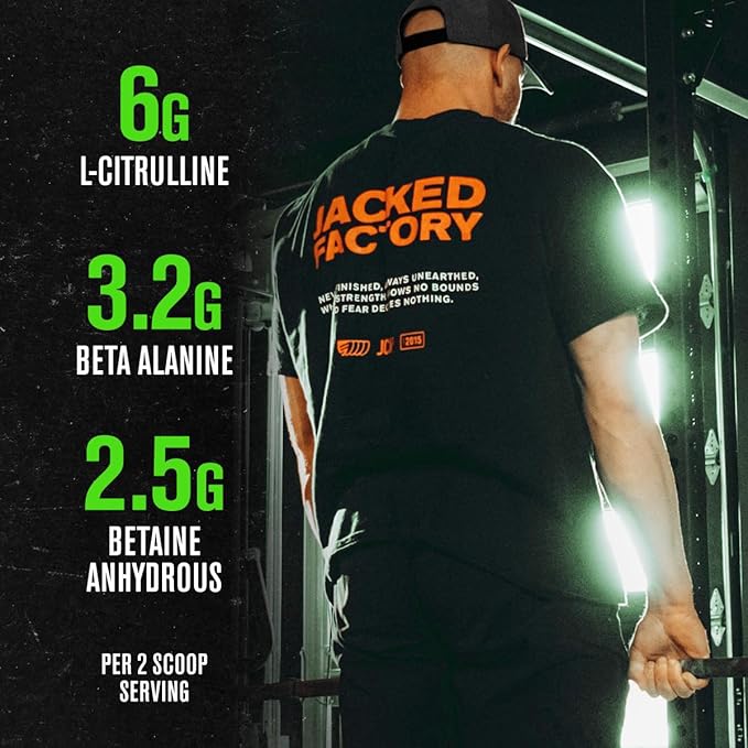 Jacked Factory Nitrosurge Pre-Workout in Grape &amp Creatine Monohydrate for Men &amp Women