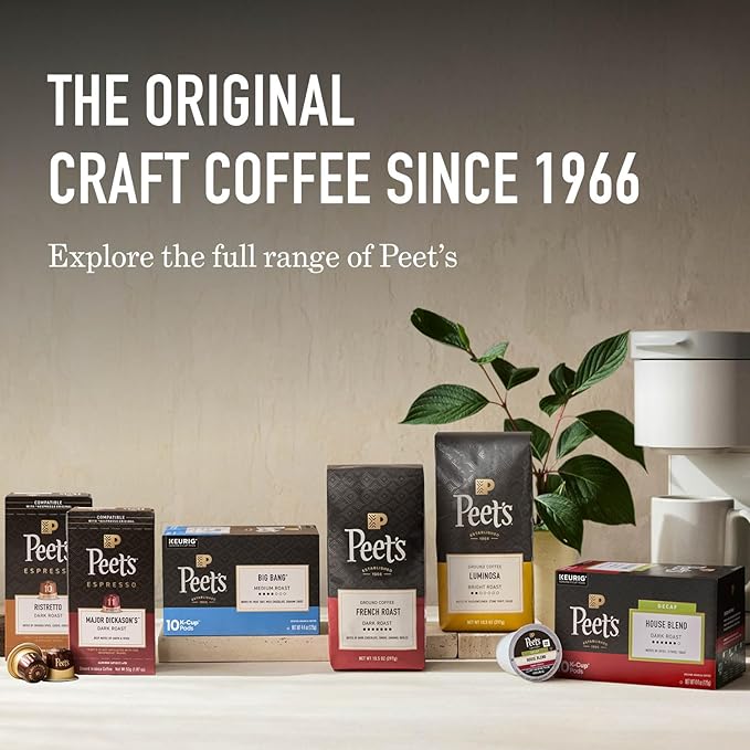 Peet's Coffee Dark Roast Espresso Capsules Variety Pack Compatible with Nespresso Original Machine 100% Arabica Coffee - Intensity 10-11 40 Count (4 Boxes of 10 Espresso Capsules)