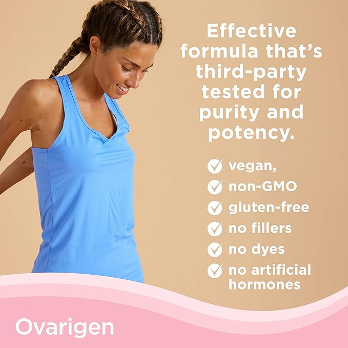 CalmCo Ovarigen Myo-Inositol &amp D-Chiro Inositol Supplement for Women – 40:1 Inositol Powder with Folic Acid Fertility Supplements for PCOS Hormone Balance and Ovarian Support (30 Servings)