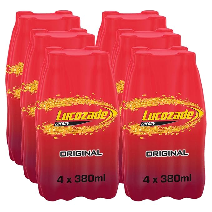Lucozade Energy Original Drink in Pet Bottle 380 ml (Pack of 24)