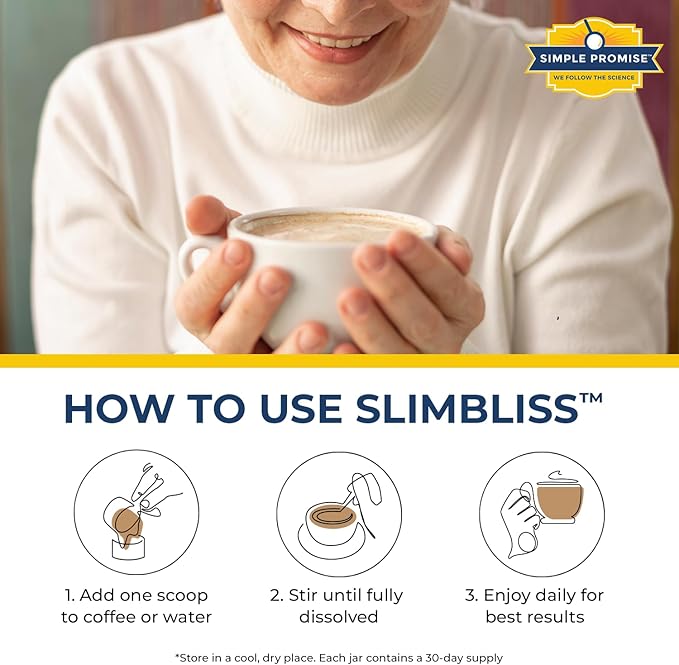Simple Promise SlimBliss - Sugar Free Coffee Creamer with MCT Oil Powder - Supports Metabolism Energy and Digestion - MCT Powder for Coffee Keto Coffee Creamer Healthy Mocha Creamer - 30 Servings