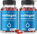 NutraChamps Collagen Boosting Gummies Collagen Booster Gummy for Natural Collagen Production Vegan Pectin Supplements Chews for Women &amp Men 60 Peach Gummies (Pack of 2)