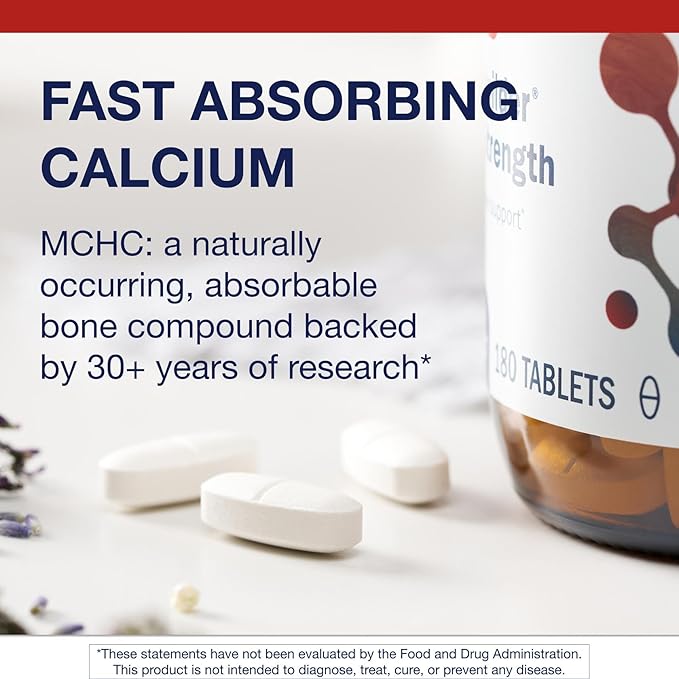 Metagenics Bone Builder Extra Strength - Microcrystalline Hydroxyapatite Concentrate (MCHC) with Calcium &amp Phosphorus - Supports Bone Density &amp Strength - Non-GMO &amp Gluten-Free - 180 Table
