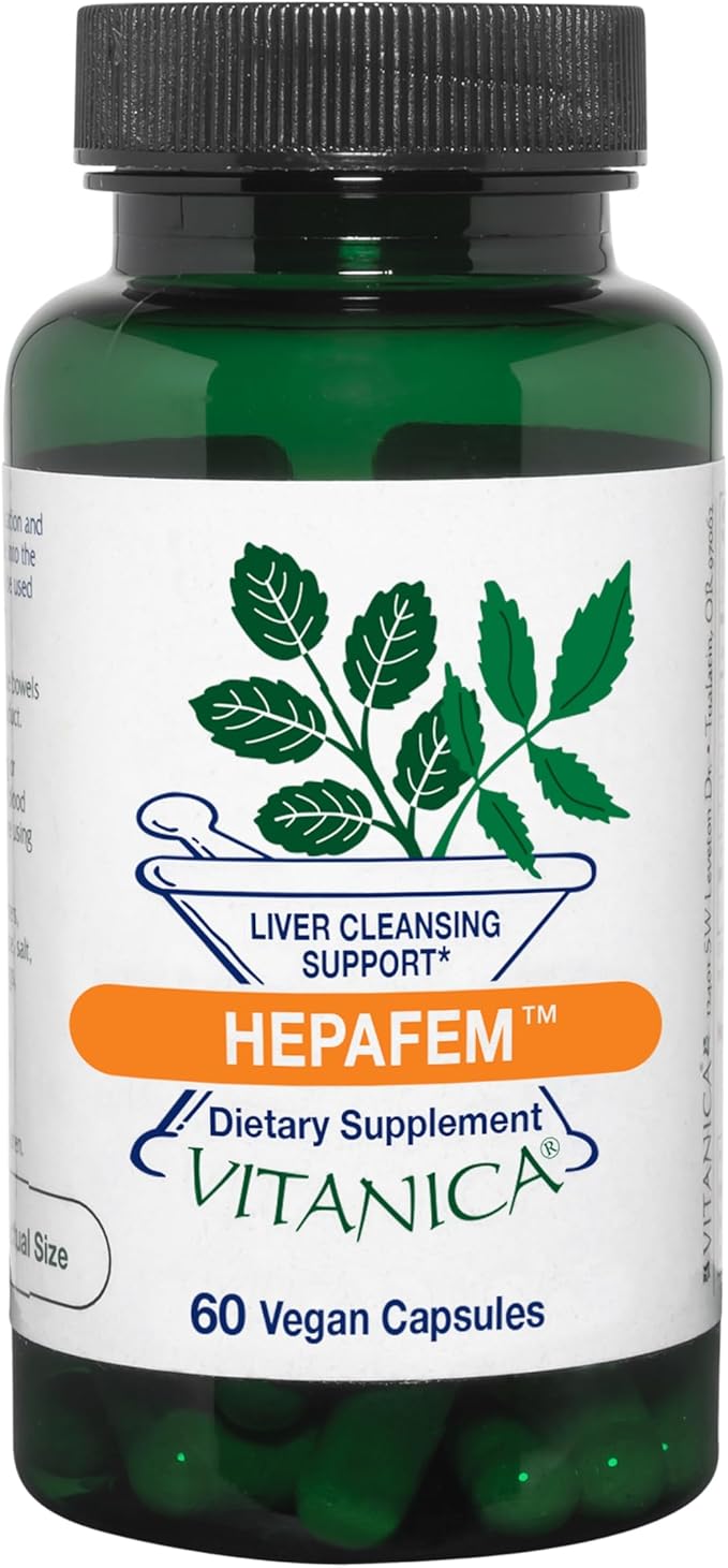 Vitanica Hepafem Liver Cleansing Support Vegan/Vegetarian 60 Capsules