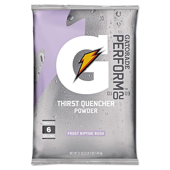 Gatorade Original Powdered Drink Mix Riptide Rush 51oz Packets 14/Carton