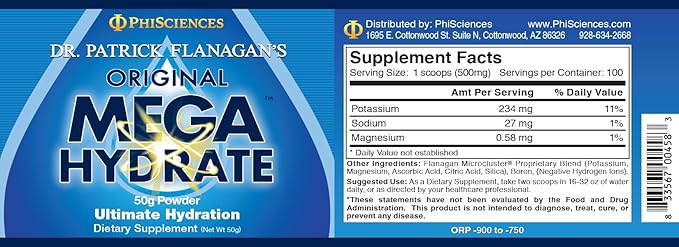 Patrick Flanagan's Mega Hydrate Powder(50 gm Powder)
