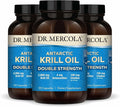 Dr. Mercola Antarctic Krill Oil Double Strength - 2000 mg - Omega-3 Supplement with EPA &amp DHA - Supports Brain Heart Joint &amp Immune Health - GMO-Free &amp Gluten-Free - 270 Capsules (90 Se