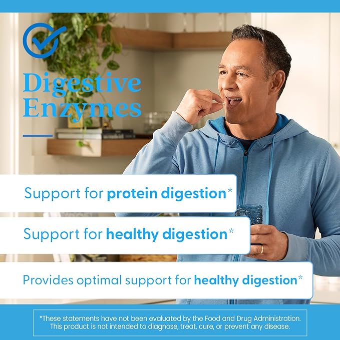 Doctor's Best Digestive Enzymes Supplement for Women &amp Men - Supports Gut Health Digestion &amp Overall Wellness Formulated with Amylase Super Enzyme Blend for Food Break Down Non GMO - 90 V