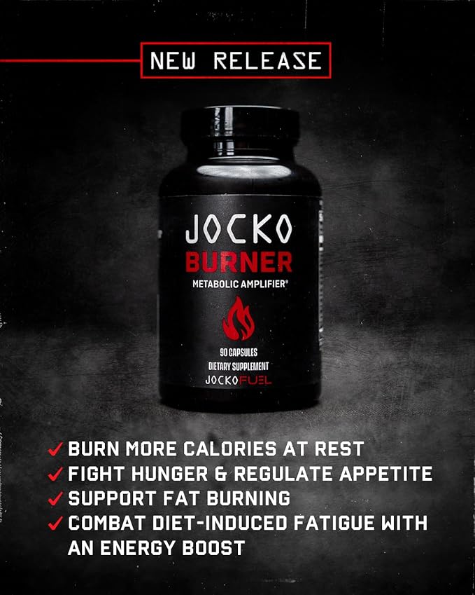 Jocko Fuel Burner for Men &amp Women - Healthy Weight Support Supplement Helps Regulate Appetite &amp Metabolism Booster - Supports Healthy Metabolism &amp Increased Thermogenesis 90 Count (30 Da