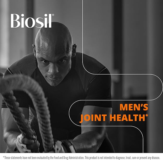 Biosil On Your Game - 60 Veggie Capsules Pack of 2 - with Patented ch-OSA Complex - Increase Collagen Production for Joint Pain Relief Flexibility &amp Range of Motion - GMO Free - 60-Day Supply