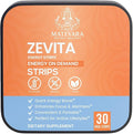 Zevita Energy Strips | Quick-Dissolve Oral Strips for| 30 Strips