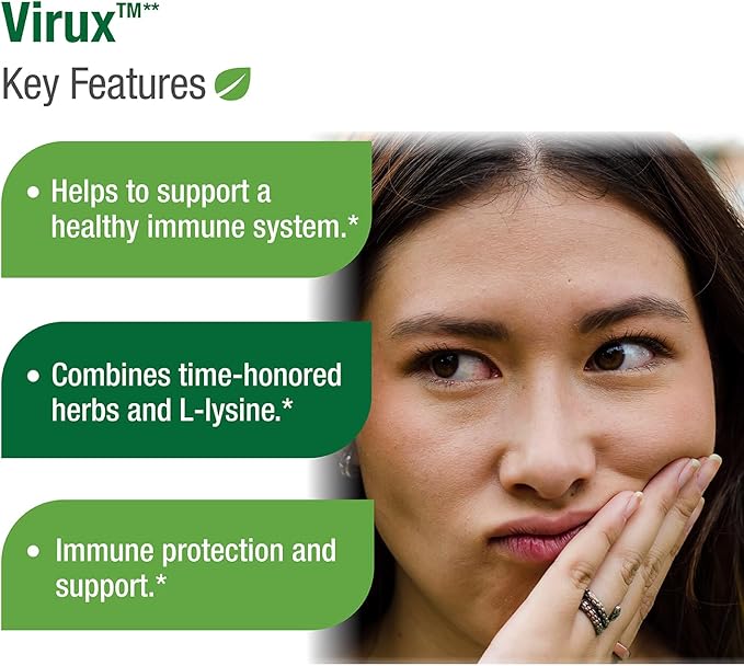 Bell Virux™ L Lysine and Red Marine - Natural Herbal Blend Unique Supplement to Boost the Immune System- Lysine 1000mg Capsules