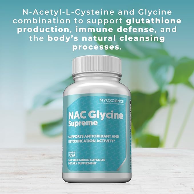 MYOXCIENCE NAC Supreme Capsules | 1.6 G N-Acetyl-L-Cysteine per Serving | 40 Servings