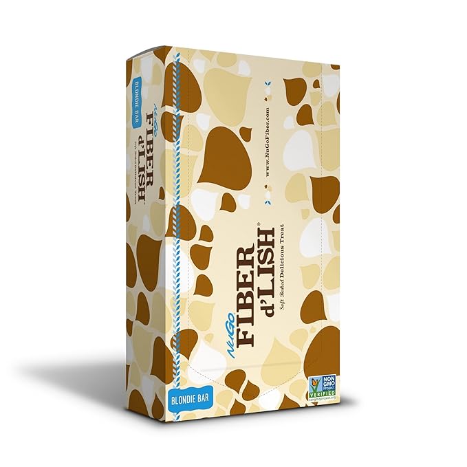 NuGo Fiber d'Lish Blondie 12g High Fiber 160 Calories 16 Count