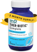 Klaire Labs SFI Health Ther-Biotic Complete - 25 Billion CFU Gut Probiotics for Women and Men - Hypoallergenic 12 Strain Probiotic Capsules for Digestive Health and Immune Support (60 ct)