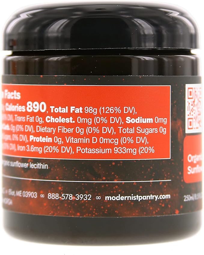 Pure Organic Liquid Sunflower Lecithin Gluten-Free Vegan OU Kosher Certified - 250ml/8.5oz