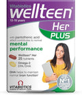 UK's Well Teen Her Plus Omega-3 - Advanced Nutritional Support for Teenagers and Young Women Ages 13-19 - 56 Tablets and Capsules