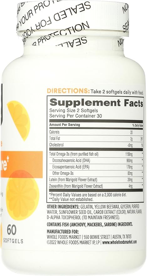 365 by Whole Foods Market Omega Eye Care 60 ct
