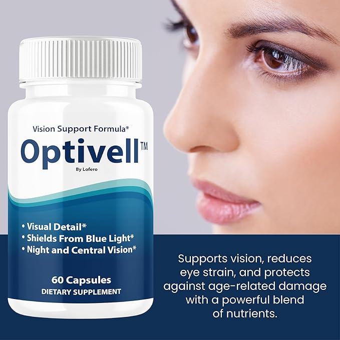 (2 Pack) Optivell Eye Capsules Optivel Pills Vitamins Eye Care Wellness Supplement Healthy Eyesight Retina Sharper Vision Support Formula Clear Eyes Ocular Comfort Health Visual Balance (120 ct)
