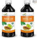 Herbal Goodness Papaya Leaf Extract Platelet Support - 15X Blood Platelet Boost Bone Marrow &amp Spleen Support Immune &amp Gut Health Digestive Enzyme - Organic Kosher 16 oz Liquid Extract (Pack