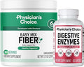 Physician's CHOICE Digestive Enzymes 60 Count + Easy Mix Fiber Bundle
