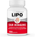 Lipo Flavonoid Ear Ringing - Doctor-Recommended for Ringing Ears – Clinically Proven Lemon Bioflavonoid Complex with Vitamins C B1 B2 B6 B12 &amp Calcium - 500 Caplets
