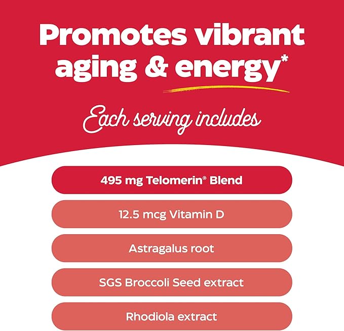 Enzymedica Telomere Plus Enzyme Support for Cellular Health 30 Capsules