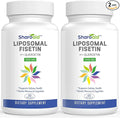 Liposomal Fisetin with Quercetin Supplements 1200 mg per ServingHigh Absorption Polyphenols Antioxidants for WomenMenNon-GMOGluten-Free2 Bottle-120 Softgels