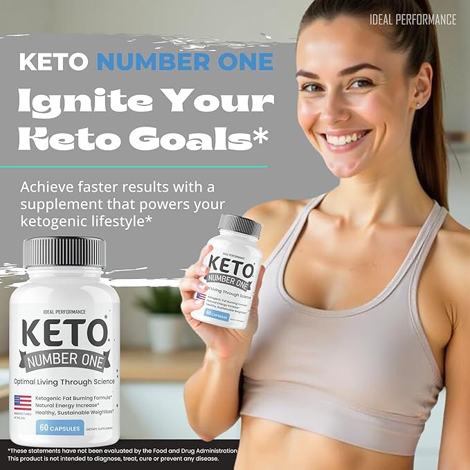 Keto Number One Pills KetoNumber One Supplement Pills Overall Health Support All Natural Keto Capsules to Sustain Active Lifestyle and Fitness Goals KetoNumberOne Pastillas Reviews (2 Pack)