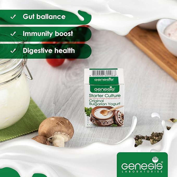 Bulgarian Yogurt Starter Culture Natural Probiotic Yogurt Culture Starter Homemade Yoghurt Starter up to 50 Liters Lactobacillus bulgaricus 10 sachets