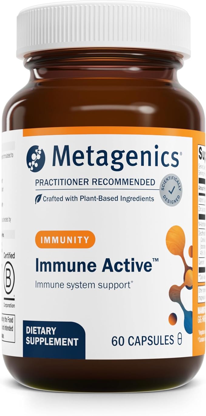 Metagenics Immune Active - Quercetin NAC Zinc EGCG &amp Vitamin C - Supports Immune Health Antioxidant Defense &amp Glutathione Production - Non-GMO &amp Gluten-Free - 30 Servings