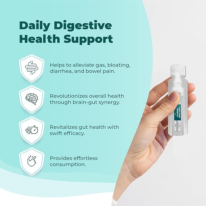 Liquid Spore Probiotic for Adult Women &amp Men | Supports IBS Gas Bloating &amp Diarrhea | Improve Digestive &amp Immune System | 20 Servings