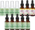 LOVITA 12-Piece Mega Bundle - 5 Propolis Drops 4 Throat Sprays &amp 3 Echinacea Extracts Alcohol-Free Immune System Support (12 Pc)
