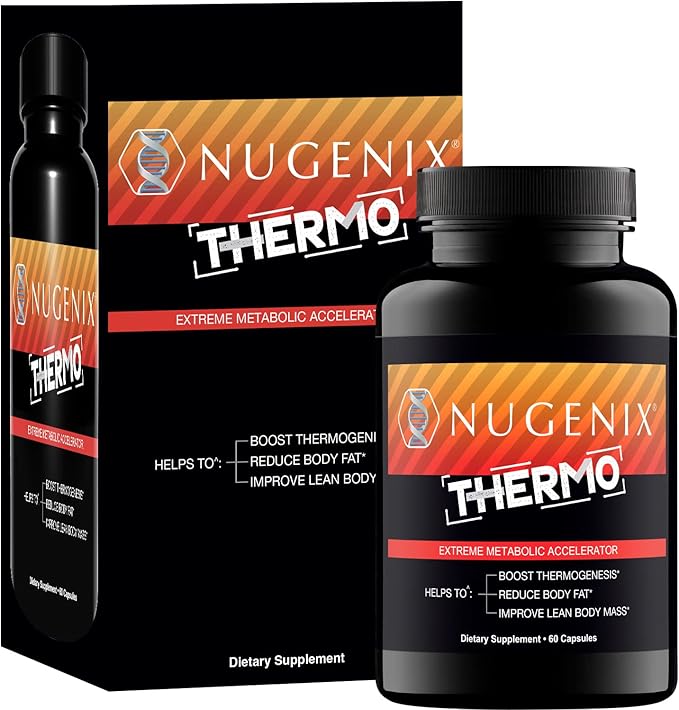 Nugenix Thermo - Thermogenic Fat Burner Supplement Pills for Men Extreme Metabolic Accelerator 60 Count