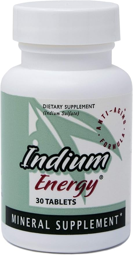 EAST PARK Research - Indium Energy - All Natural Indium Powerful Anti-Aging Support - Helps Increase Energy and Supports Mental Clarity Sleep Joints and Overall Sense of Well-Being (30 Count)