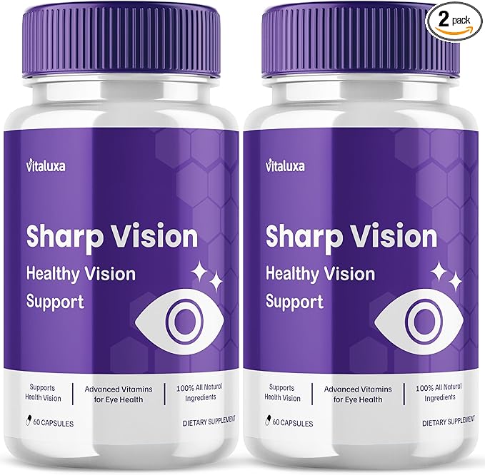 (2 Pack) Sharp Vision Capsules SharpVision Supplement Premium Advanced Maximum Strength Formula Sharpe Vision Healthy Eyes Support Natural Ingredients Vitamins Pills Sharper Vision Reviews (120 ct)