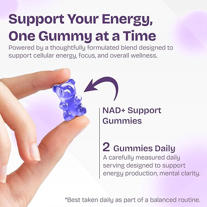 NAD Supplements for Women with Resveratrol 1000mg Liposomal Nicotinamide Riboside with Quercetin NMN Supplement Alternative Supports Cellular Energy &amp Repair 120 NAD Gummies for Brain Boost