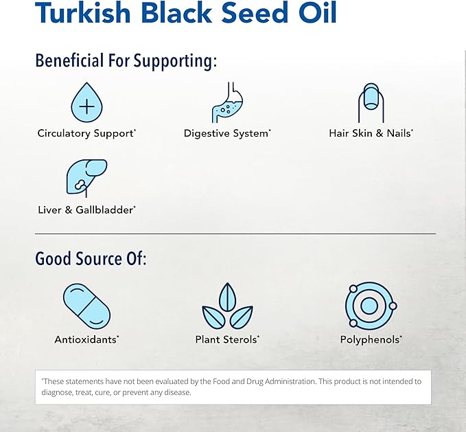NORTH AMERICAN HERB &amp SPICE Oil of Black Seed - 12 fl oz - Digestive &amp Arterial Support - Non-GMO - 72 Servings