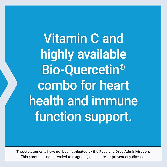 Life Extension Vitamin C and Bio-Quercetin®Cardiovascular Health SupplementImmune SupportHighly absorbablequercetinVitamin CGluten FreeNon-GMOVegetarian250 Tablets(Pack of 2)