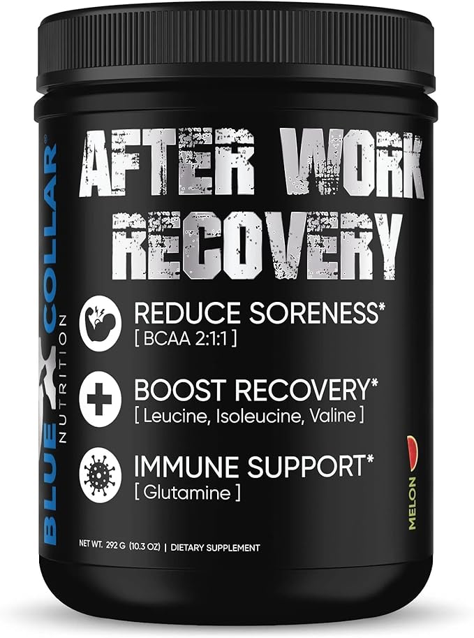 BLUE COLLAR NUTRITION After Work Recovery – Powder 50 Servings – Revitalize Recover and Conquer (Melon)